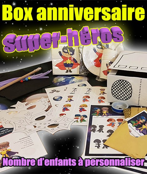 3h de jeux anniversaire sur le thème Super-héros